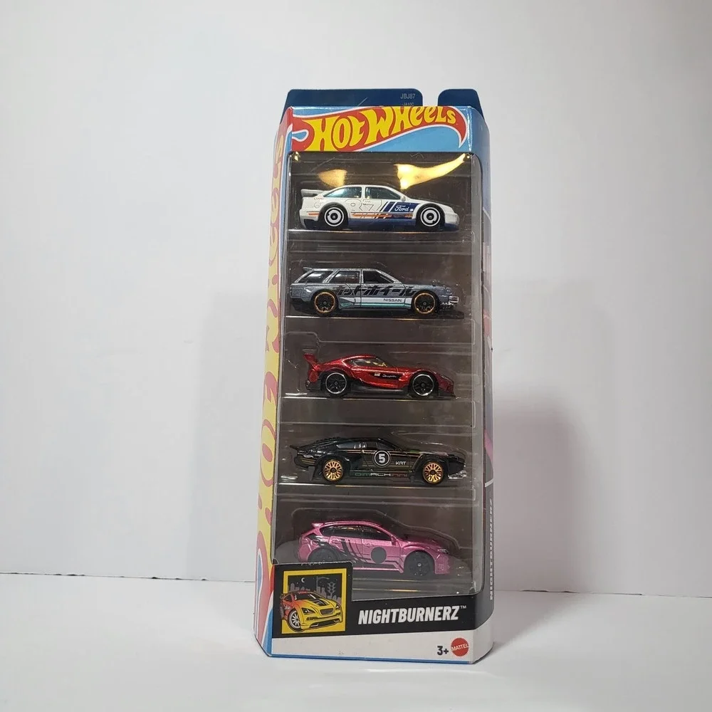 Hot Wheels Night Burnerz 5 Pack Ford Sierra Toyota GR Supra NIB